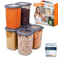 Lebensmittelaufbewahrungsbehälter, Vorratsdosen mit luftdichtem Deckel, praktischer Organizer für die Küche 