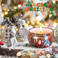 Duftkerzen-Set, 12 Stück Weihnachtskerze, natürliches Sojawachs Kerzen, Aromatherapie Weihnachtskerzen Aroma 