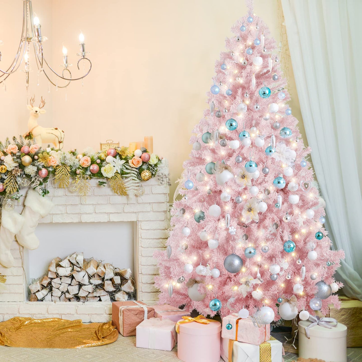 SALCAR Künstlicher Weihnachtsbaum, 60 cm - 270 cm 