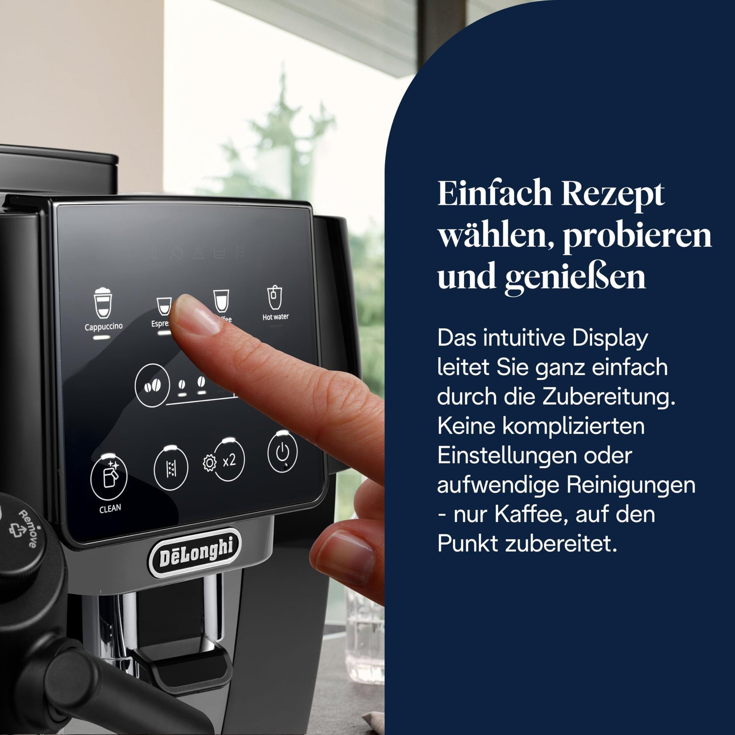 De'Longhi Magnifica Start - Perfetto Kaffeevollautomat mit LatteCrema-Milchaufschäumer, Cappuccino Kaffeemaschine 