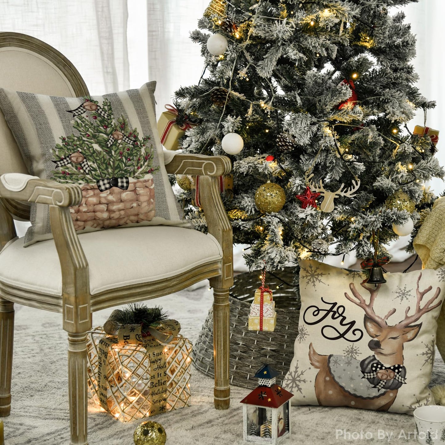 Cover Couch Wohnzimmer Außenbereich Deko,Weihnachten Kissenbezüge 