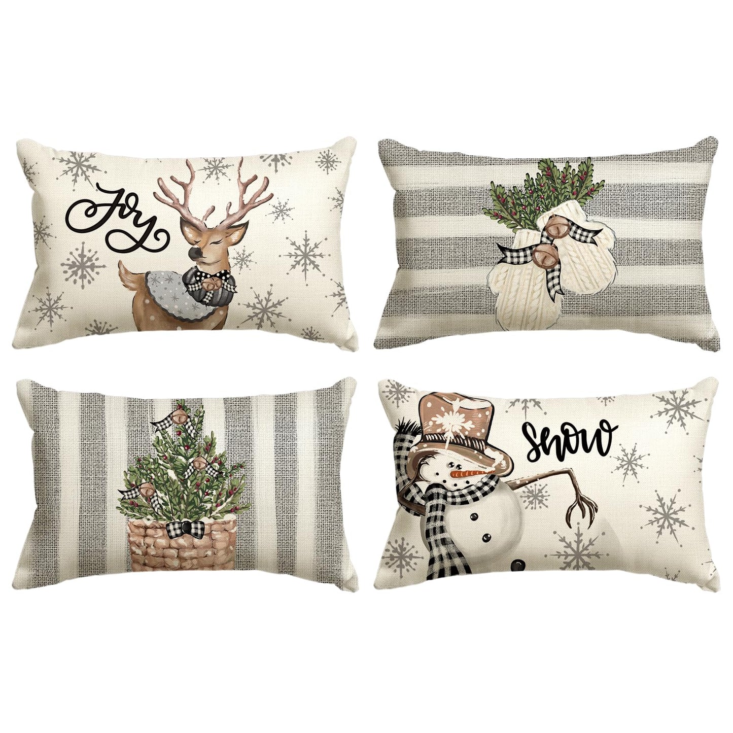 Cover Couch Wohnzimmer Außenbereich Deko,Weihnachten Kissenbezüge 