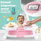 Babybadewanne | Babywanne platzsparend &amp; faltbar mit Thermostat &amp; Kissen 