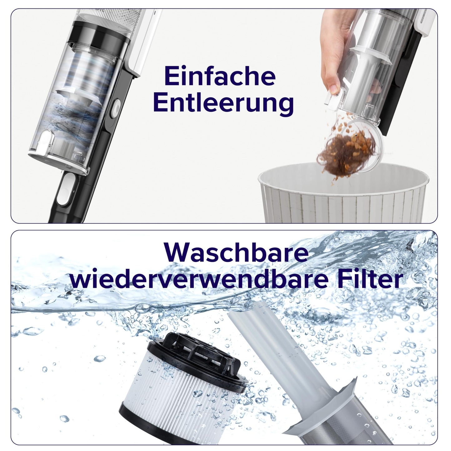 Akku Staubsauger -Levoit - Laufzeit für 75㎡ -4-in-1 Vacuum Cleaner - 99,9 Prozent Filterleistung