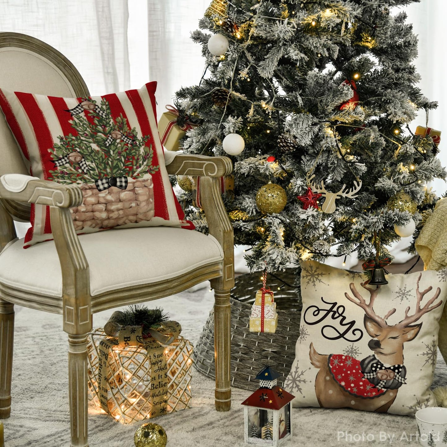 Cover Couch Wohnzimmer Außenbereich Deko,Weihnachten Kissenbezüge 