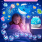 Sternenhimmel Projektor Kinder mit 15 Film, Nachtlicht Baby,Bluetooth,LED Projektor 
