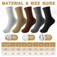 Airabc 5 Paar Damen-Thermosocken, warme Wintersocken, farbenfroh, kuschelig und atmungsaktiv 