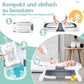 Babybadewanne | Babywanne platzsparend &amp; faltbar mit Thermostat &amp; Kissen 