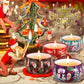 Duftkerzen-Set, 12 Stück Weihnachtskerze, natürliches Sojawachs Kerzen, Aromatherapie Weihnachtskerzen Aroma 