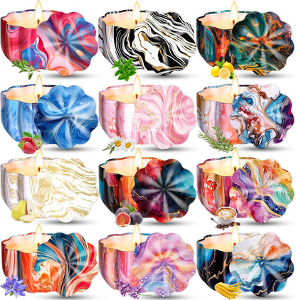Duftkerzen-Geschenkset, 12-teilig, Aromatherapie-Kerzen 