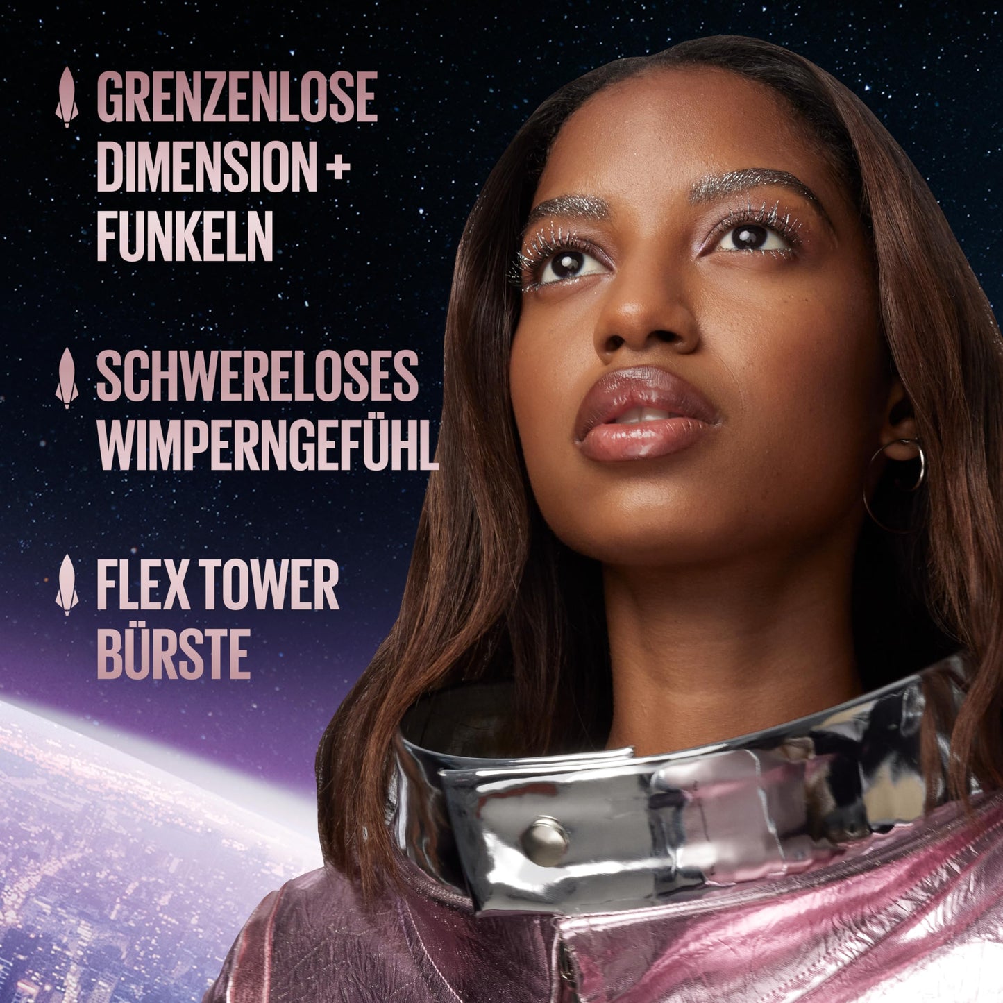 Maybelline New York Sky High Schwarze Wimperntusche für extrem lange Wimpern und Volumen, Sky High Mascara 