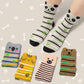 Chalier Cozy 5 Paar Damen Socken Hunde Katzen Motiven, Baumwolle