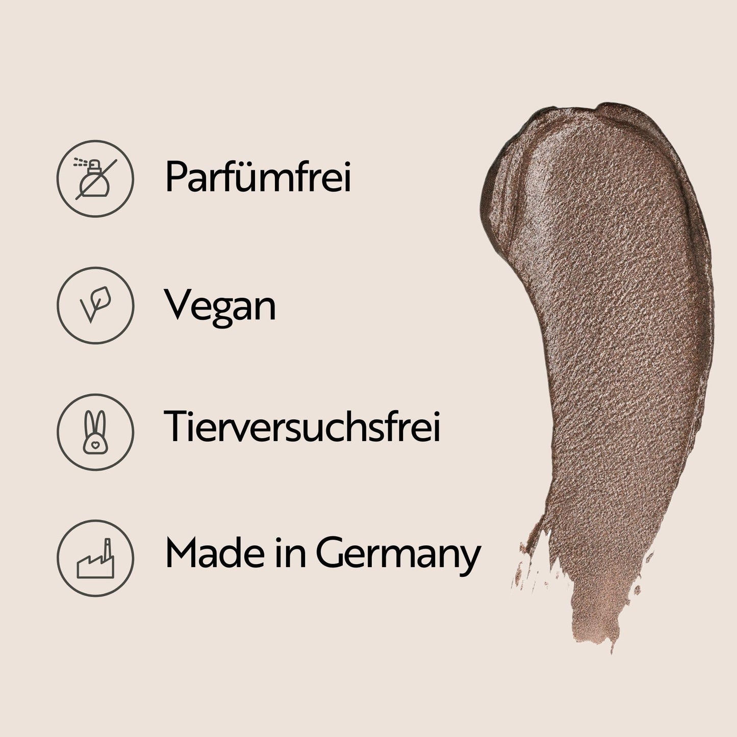 MAGIC FINISH Mousse Eyeshadow Love Note (8 ml) – Langanhaltender metallischer Lidschatten mit Glitzer-Effekt 