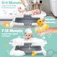 Babybadewanne | Babywanne platzsparend &amp; faltbar mit Thermostat &amp; Kissen 