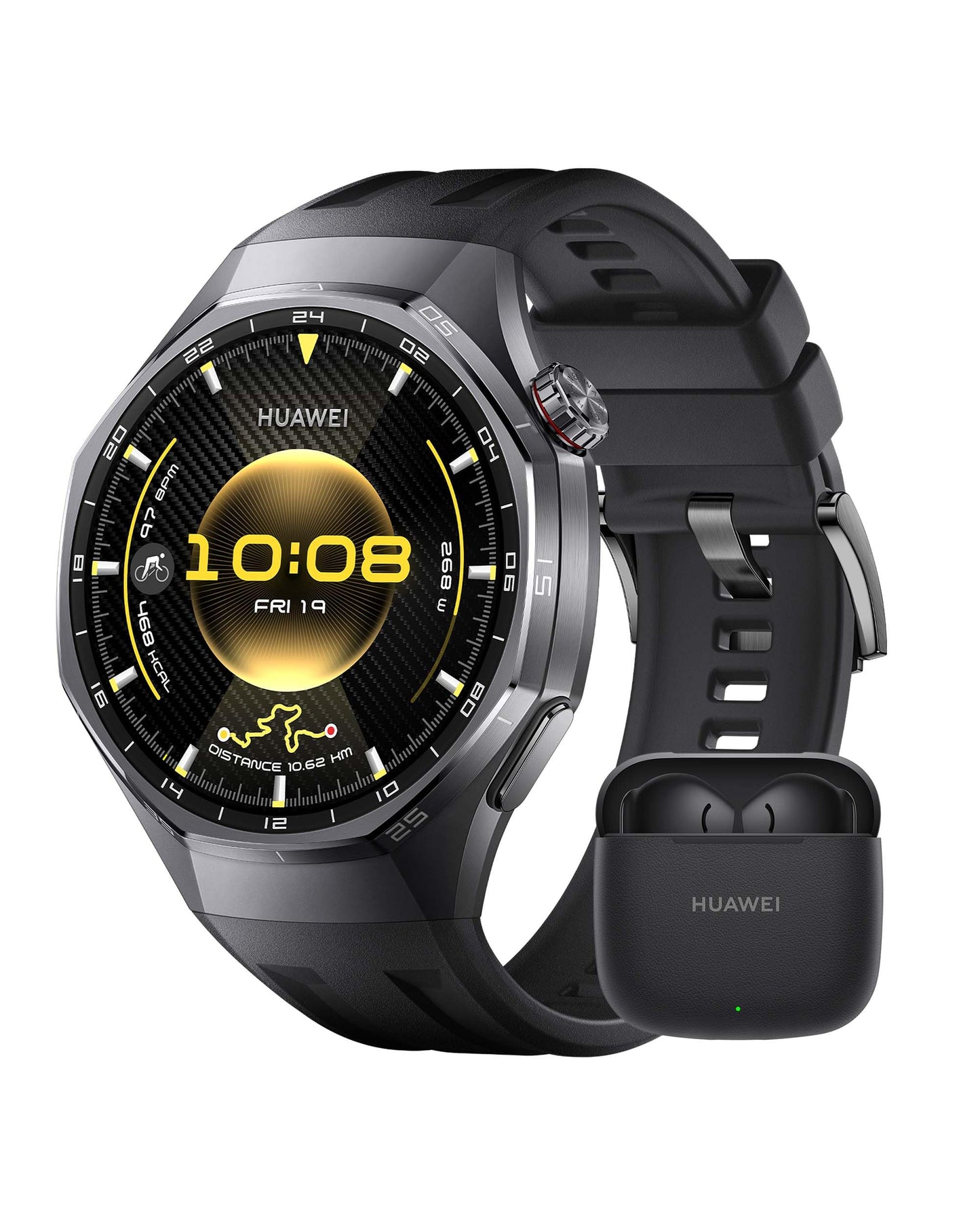 HUAWEI Watch GT 6 Pro Smartwatch, GPS, EKG, 1,47 Zoll AMOLED-Display, bis zu 21 Tage Akkulaufzeit, umfassende Fahrradfunktionen, über 100 Sportmodi, kompatibel mit Android und iOS 