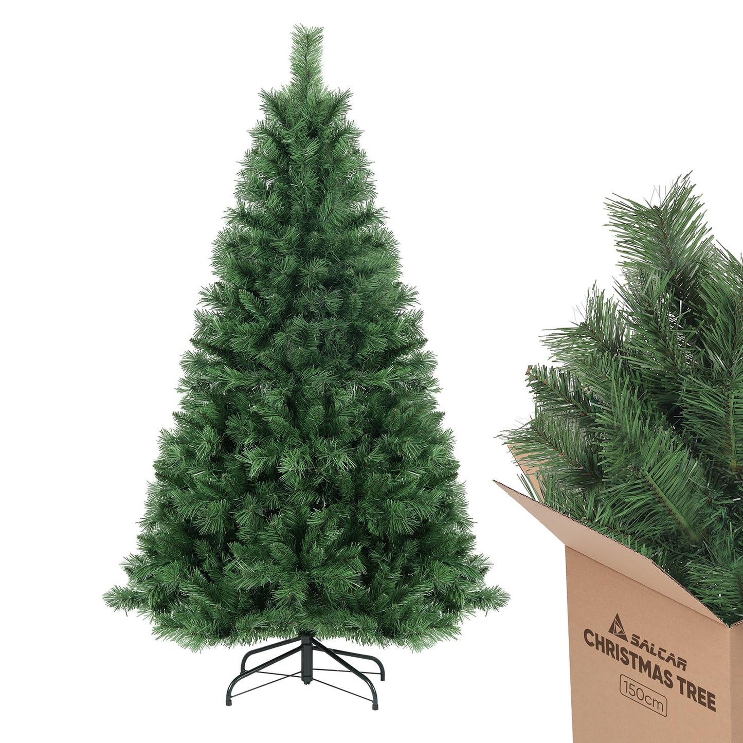 SALCAR Künstlicher Weihnachtsbaum, 60 cm - 270 cm 