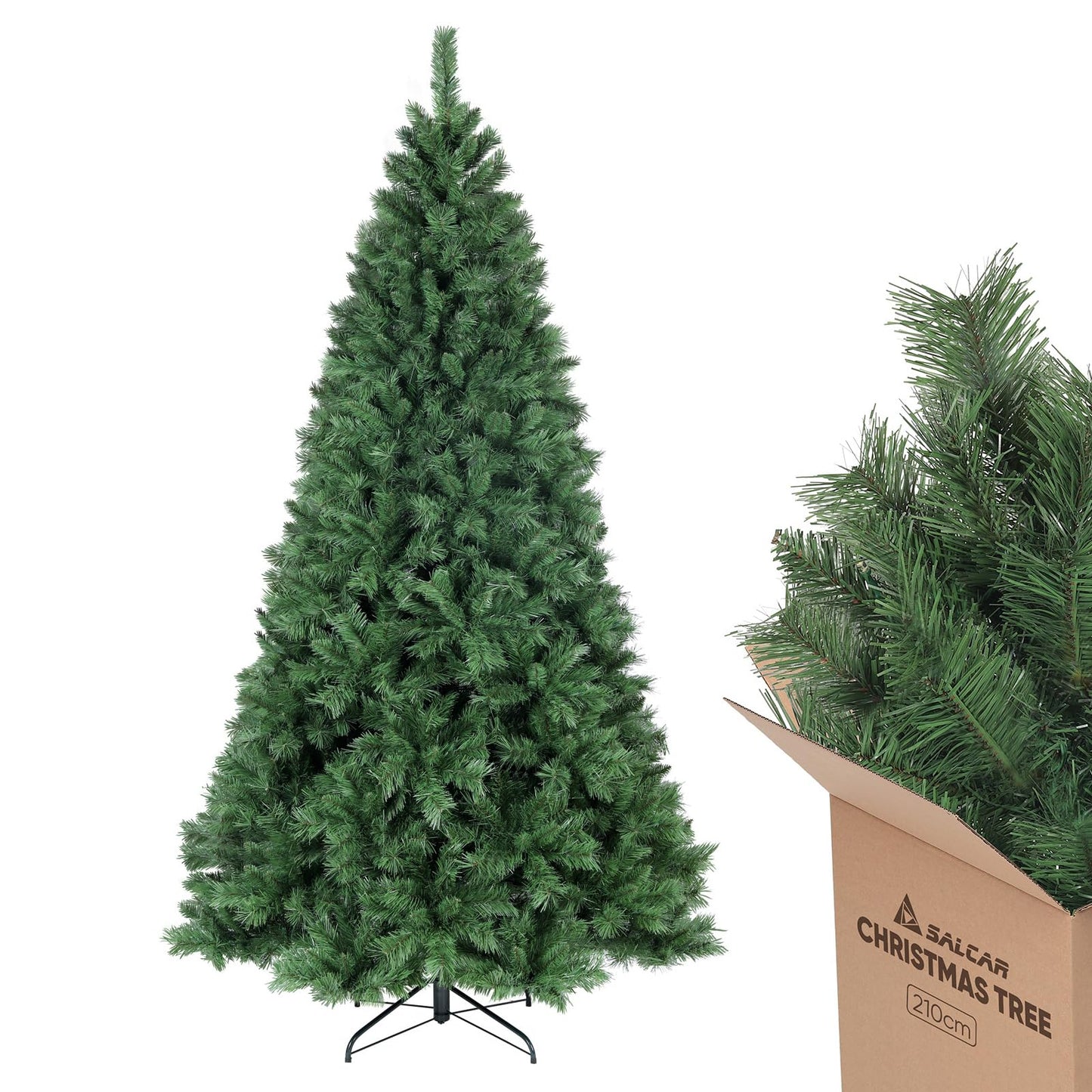 SALCAR Künstlicher Weihnachtsbaum, 60 cm - 270 cm 