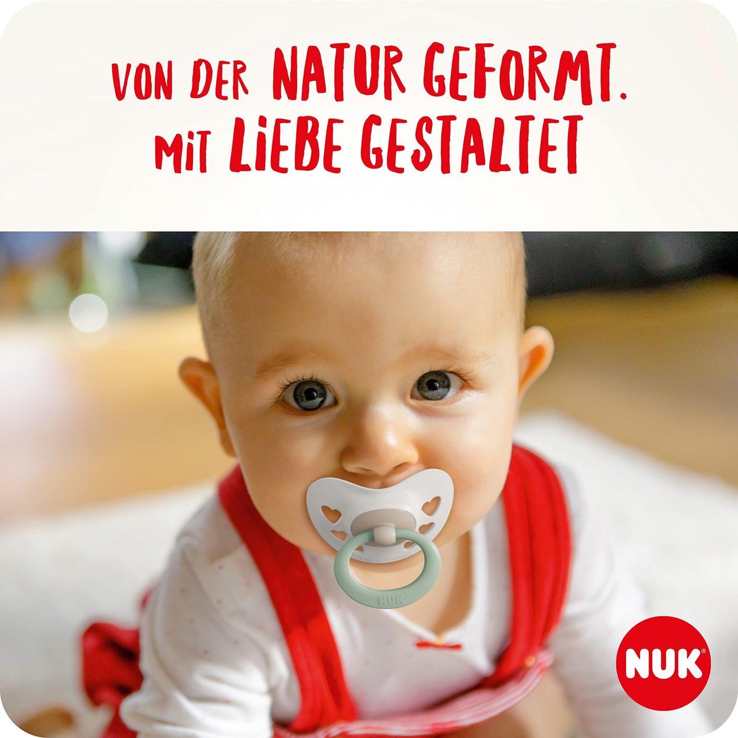 NUK Signature Day &amp; Night Babyschnuller | 0-6 Monate | Leuchtet im Dunkeln | Sterne | 4 Stück 