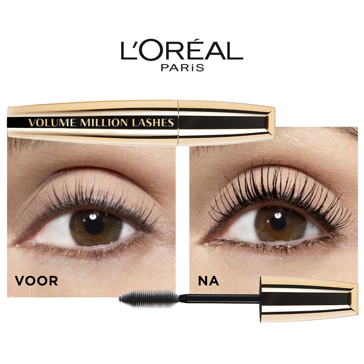 L'Oréal Paris Mascara, Wimperntusche für extra Definition und extra Volumen, Schwarz (Schwarz), 1 x 10,7 ml 