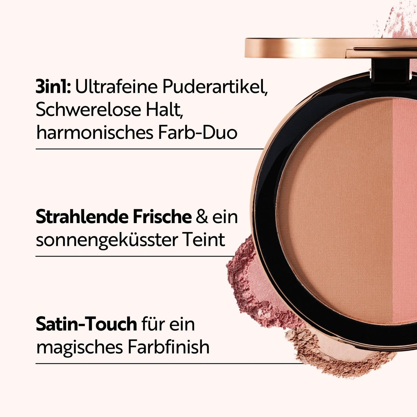 MAGIC FINISH Satin Blush Peachy Rose (4g) – Rouge mit Satin-Touch Textur für ein perfektes Make Up, hochpigmentierte Beauty-Farben 