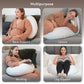 Stillkissen, vielseitiges Positionierungskissen in Übergröße, Schwangerschaftskissen für Babys und Erwachsene, Seitenschläferkissen mit waschbarem 