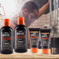 Kosmetik Pflegeset für Männer 8 tlg. Geschenkset mit Duschgel, Shampoo, Deo, Gesichtscreme, Peeling, Body Lotion, Seife + Waschlappen 