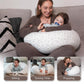 Stillkissen, vielseitiges Positionierungskissen in Übergröße, Schwangerschaftskissen für Babys und Erwachsene, Seitenschläferkissen mit waschbarem 
