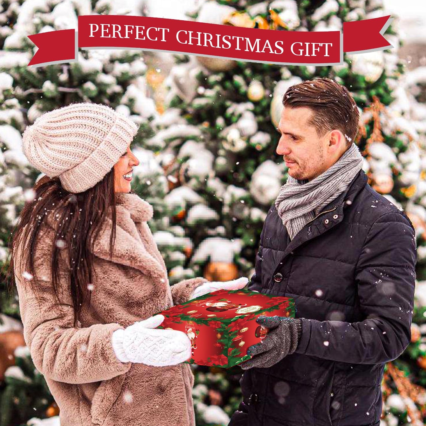 12er-Pack Duftkerzen für Weihnachten, 100 % natürliche Sojakerzen, Aromatherapie-Geschenkidee 