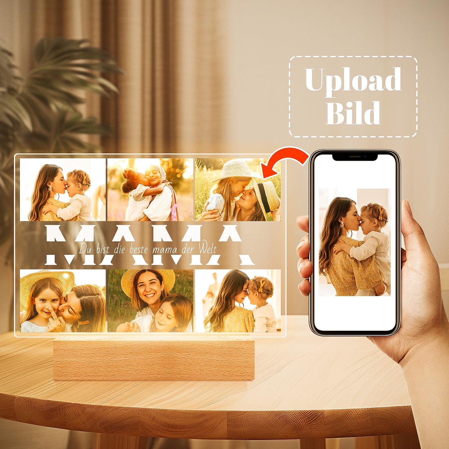 Cadeaux de Noël personnalisés pour femmes et hommes, cadre photo avec photo, cadeaux photo