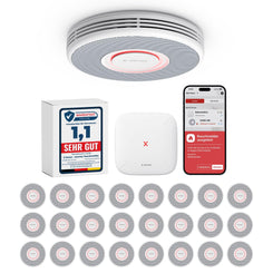X-Sense Smarter Rauchmelder WLAN avec Sprachhausgabe et 17 Standorten, Feuermelder, Rauchmelder, Brandmelder 6 pièces 