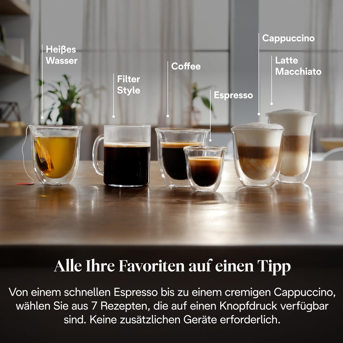 De'Longhi Kaffeevollautomat mit LatteCrema Milchsystem, 7 Direktwahltasten für Cappuccino, Espresso 