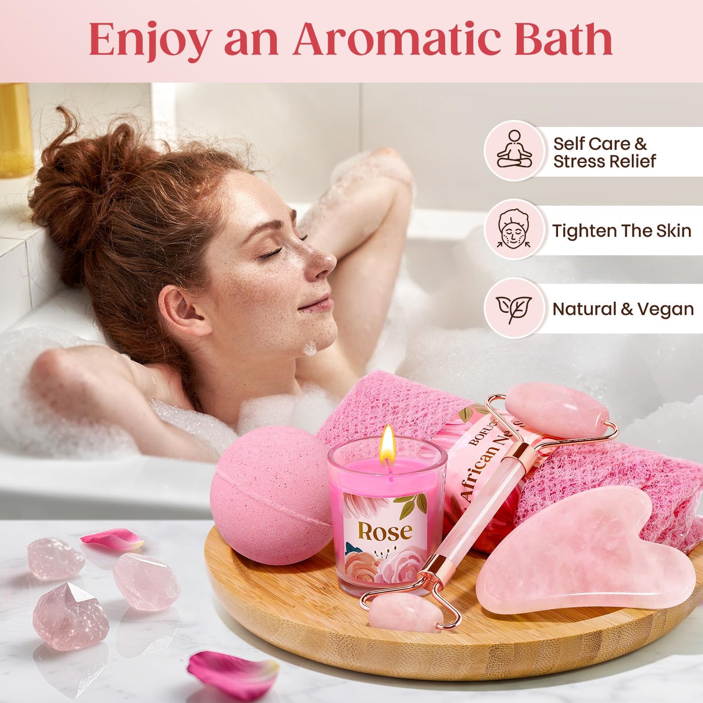 Luxuriöse Wellness-Geschenke für Frauen, Geburtstagsgeschenk, Verwöhngeschenk für sie, Weihnachtsgeschenk, Entspannungsgeschenk 