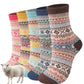 Wollsocken für Damen, 5 Paar, dicke Wintersocken, farbenfrohe Thermosocken – das perfekte Geschenk 