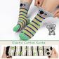 Chalier Cozy 5 Paar Damen Socken Hunde Katzen Motiven, Baumwolle