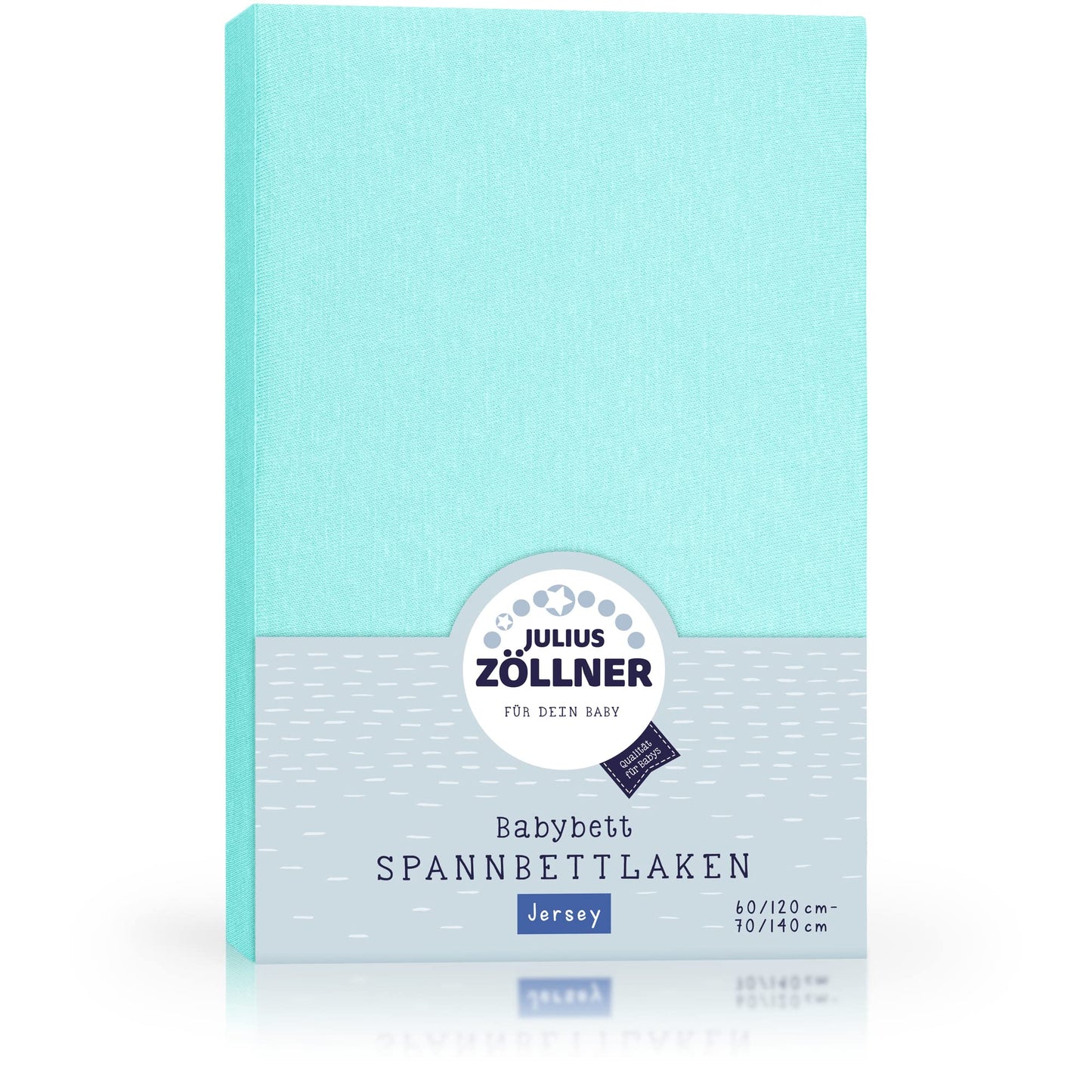 Spannbettlaken für Baby- &amp; Kinderbett, 100 % Jersey-Baumwolle, 2er Pack 
