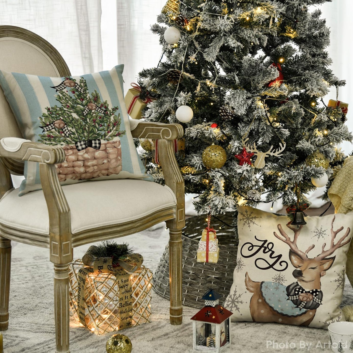 Cover Couch Wohnzimmer Außenbereich Deko,Weihnachten Kissenbezüge 