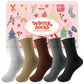 Airabc 5 Paar Damen-Thermosocken, warme Wintersocken, farbenfroh, kuschelig und atmungsaktiv 