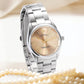 BUREI Women's Fashion Watch Analogue Quartz Steel Women Watch Business Dress