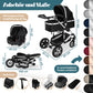 Kesser® Loops 3-in-1 Kombi-Kinderwagen, Komplettset inklusive Babywanne, Buggy-Sportsitz und Babyschale, Vollgummireifen 