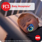 NUK Signature Day &amp; Night Babyschnuller | 0-6 Monate | Leuchtet im Dunkeln | Sterne | 4 Stück 