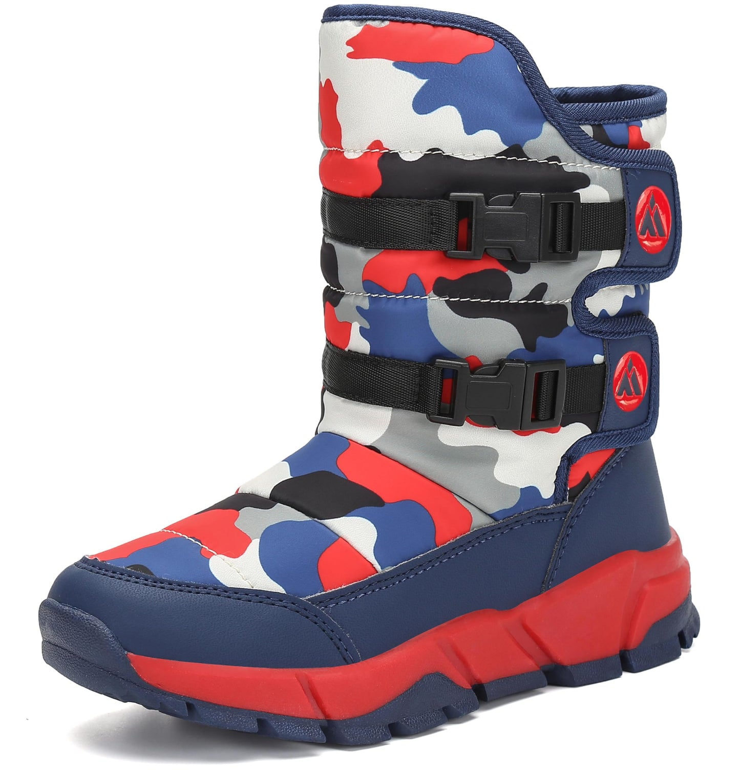 Mishansha Kinderwinterstiefel, warm, gefüttert, Outdoor-Schneestiefel für Mädchen und Jungen