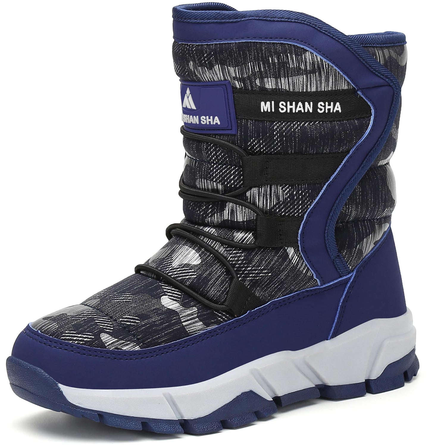 Mishansha Kinderwinterstiefel, warm, gefüttert, Outdoor-Schneestiefel für Mädchen und Jungen