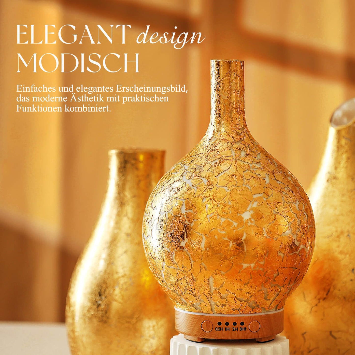 Aroma Diffuser Luftbefeuchter,150ml Luftbefeuchter Ultraschall Leise 7 farbwechselnde LEDs 