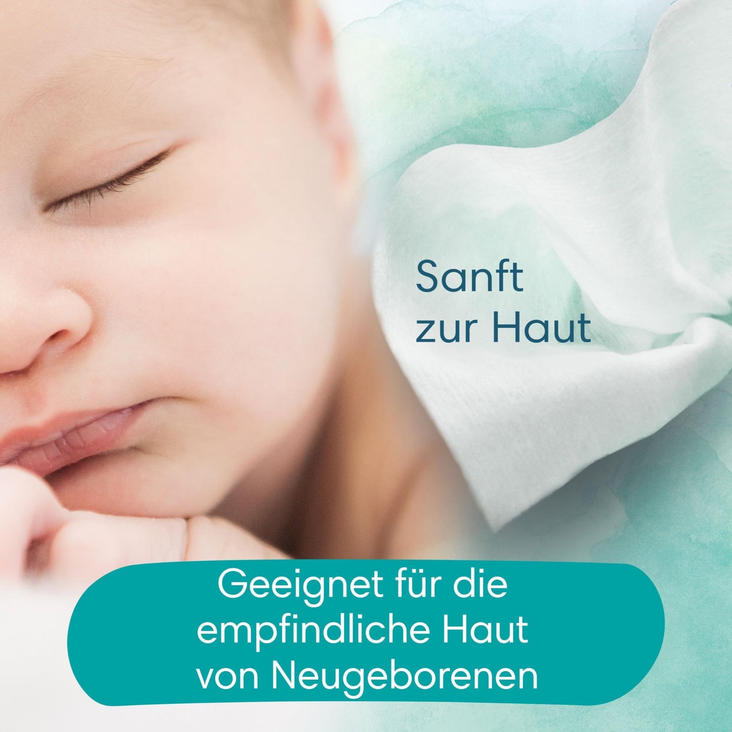 Pampers Harmonie Aqua Feuchttücher, den natürlichen pH-Wert der Haut wiederherzustellen, leichte Lotion mit 99% Wasser