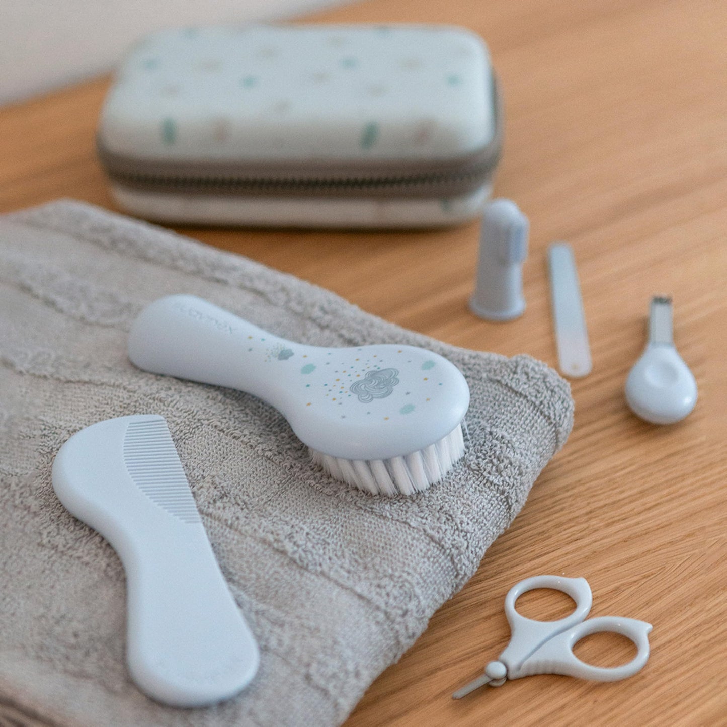 Baby-Pflegeset, komplettes und tragbares Kulturbeutel, Maniküre-Set 