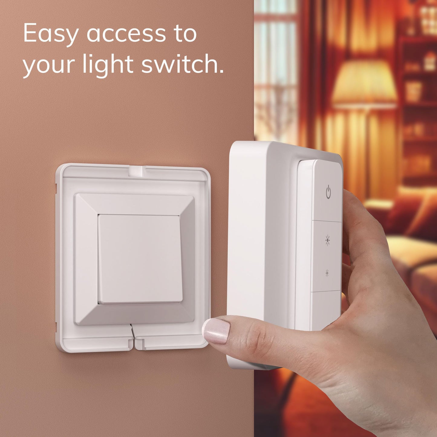 Smart Lichtschalter, Schalterabdeckung für Philips Hue Dimmer V2, kompatibel mit Hue Schalterabdeckung 