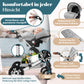 Kesser® Loops 3-in-1 Kombi-Kinderwagen, Komplettset inklusive Babywanne, Buggy-Sportsitz und Babyschale, Vollgummireifen 