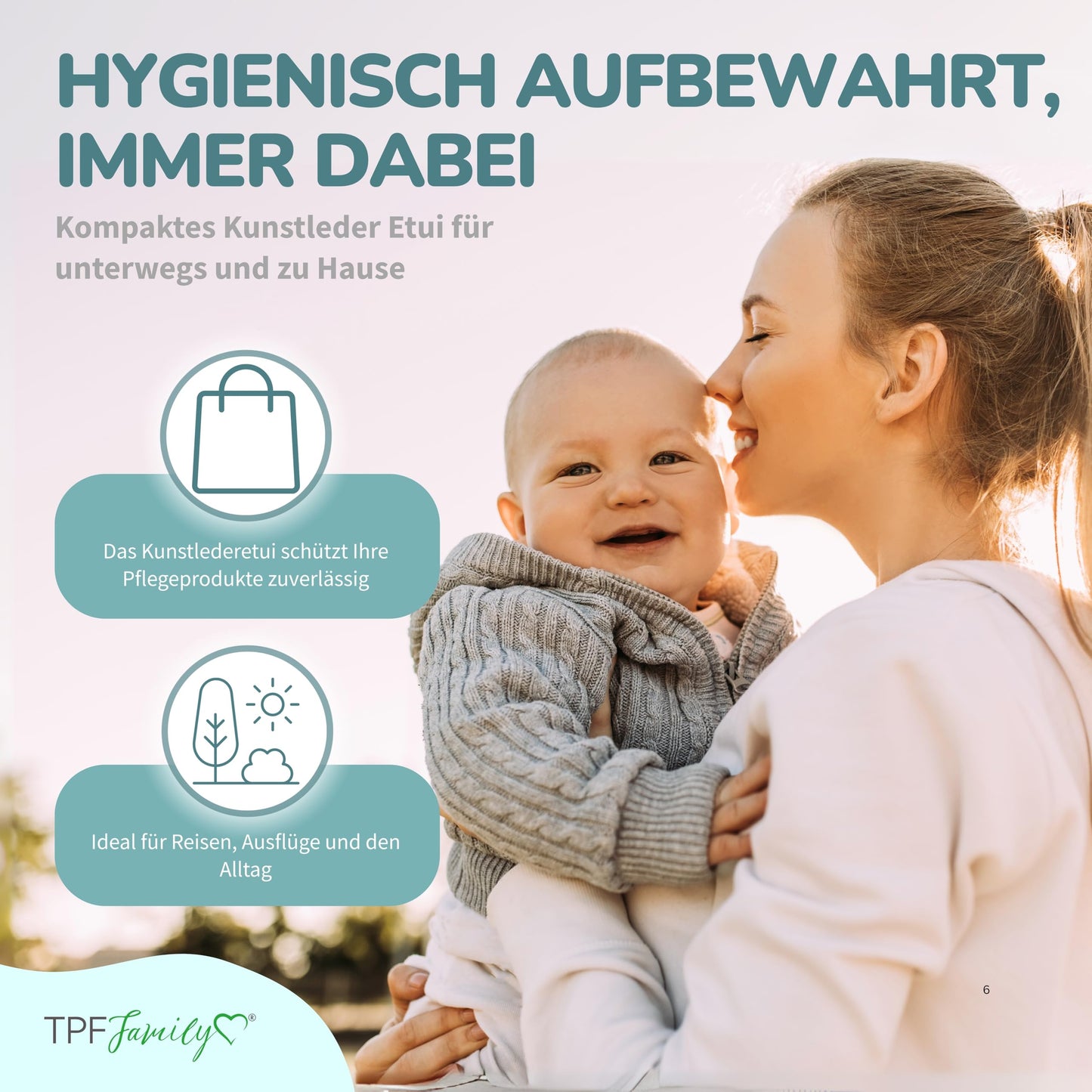 TPFFamily Babypflegeset für Neugeborene (Rosa) – 10-teiliges Set mit hochwertiger Babynagelschere, Nasensauger, Bürste und mehr – Ideal als erste Ausstattung und für die tägliche Pflege 