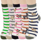 Chalier Cozy 5 Paar Damen Socken Hunde Katzen Motiven, Baumwolle