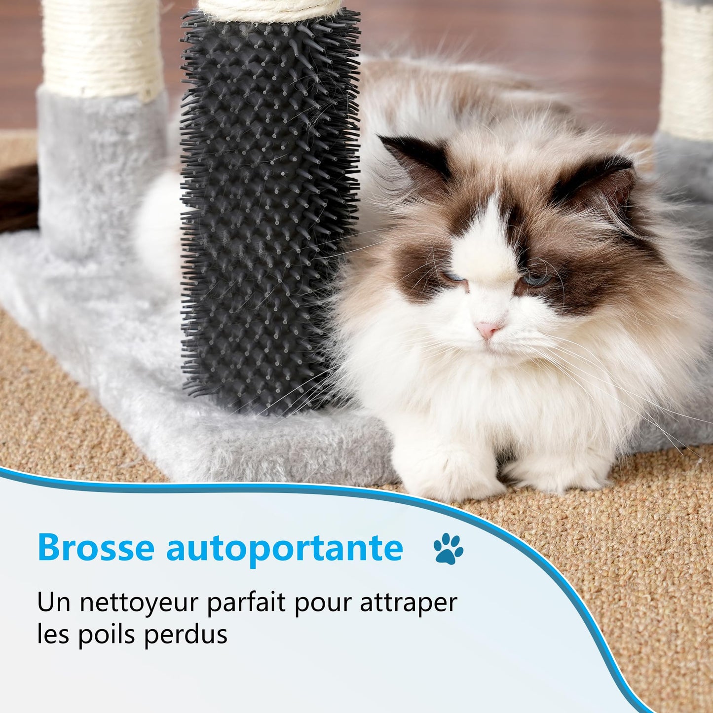 XXL Kratzbaum mit 2 großen Plattformen, 3 Höhlen, 2 Körben, Plüschbälle und Sisal-Kratzbäumen 